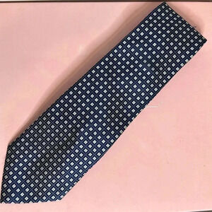 Umberto Frasi Checkered Blue Tie